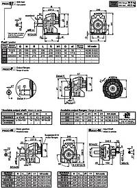 Stirnradgetriebe, 2-stufig 802С